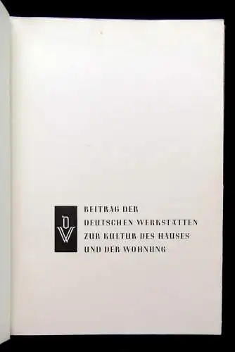 Deutsche Werkstätten Hellerau Katalog um 1930 selten Handwerkskunst Qualität