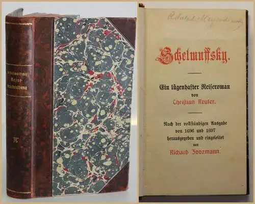 Angermann Bibliothek Reuter Schelmuffsky 1904 Klassiker Belletristik sf