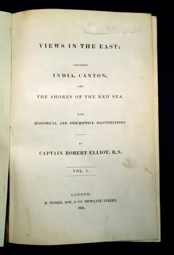 Elliot Views in the East India,Canton and The Shores of the red Sea Vol.I 1833 j