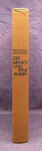 Maurer Der Mensch und seine Ahnen 1928 Naturforschung js