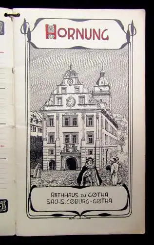 Voss/Liebermann Thüringer Kalender 1903/1904 2 Kalender Kalendarium