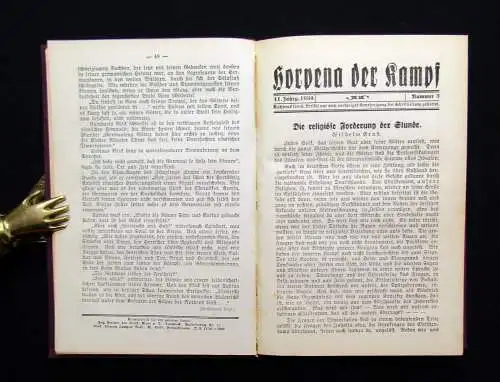 Horpena  Der Kampf 11.Jahrgang Okkulta Übersinnliches Theosophie Horpeniten 1934