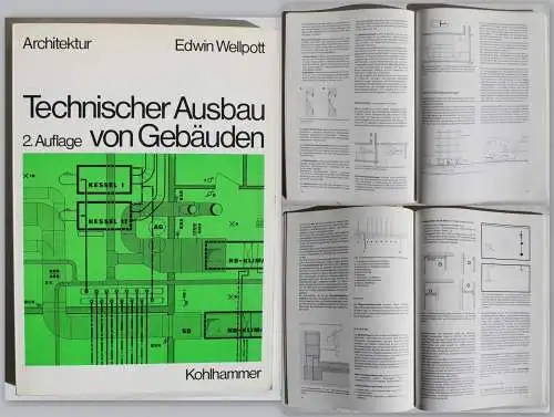 Wellpott Technischer Ausbau von Gebäuden 1979 Ingenieurwissen Architektur xz