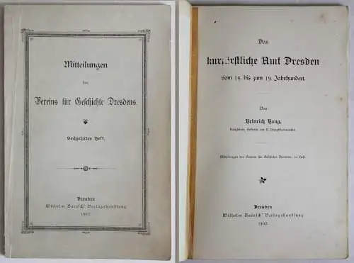 Haug: Das kursächsische Amt Dresden vom 14. bis zum 19. Jahrhundert -1902 - xz