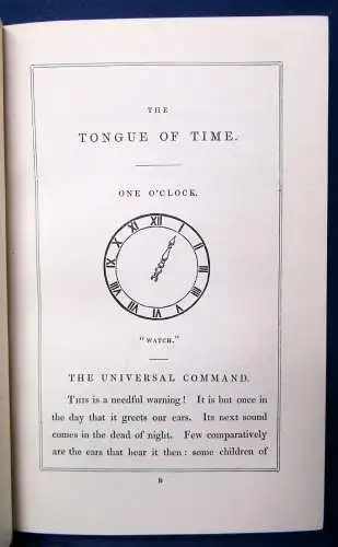 Harrison The Tongue of Time or The Language of a Church Clock 1844 3.Aufl.  js