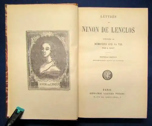 Bret Lettres Des Ninon De Lenclos Memoires Sur Sa Vie Literatur um 1925 js