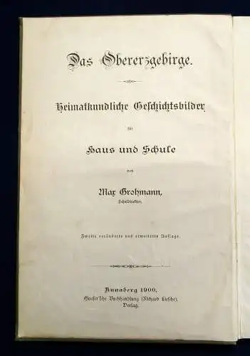 Leschner Schwarzenberg und das Obererzgebirge in Sage und Geschichte 1900 mb