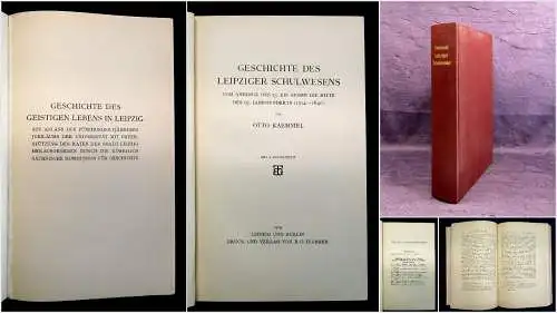 Kaemmel Geschichte des Leipziger Schulwesens OA 1909 Geschichte Sachsen Schule m