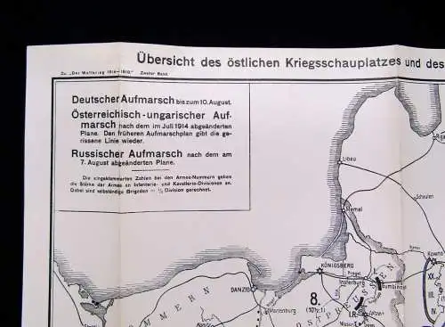 Der Weltkrieg 1914 bis 1918 Bd.2 apart Die  Befreiung Ostpreußens 1925