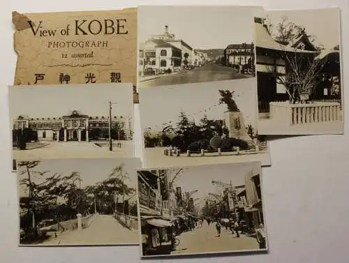 12 Originalfotografien von Kobe Japan um 1930 Geografie Architektur Fotokunst sf