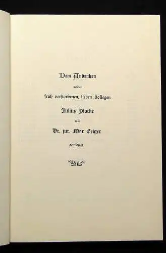 Dietz Stammbuch der Frankfurter Juden Geschichtliche Mitteilungen Faksimile 1907