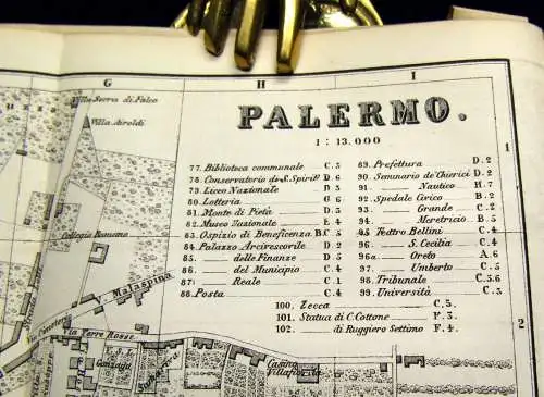 Baedeker Karl Unter-Italien und Sicilien Mit 8 Karten und 12 Plänen 1876 selten