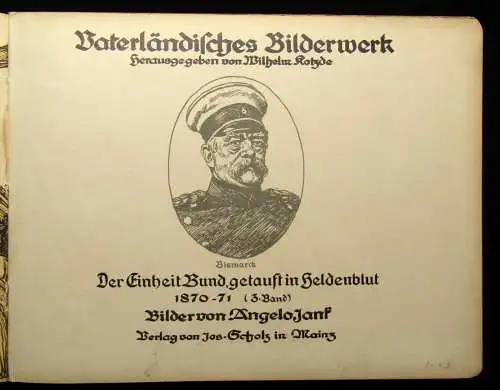 Kotzde Vaterländische Bilderbücher Bd.1-3 selten um 1910 Militaria Militär