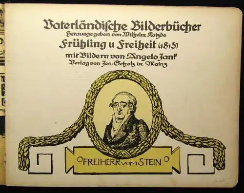 Kotzde Vaterländische Bilderbücher Bd.1-3 selten um 1910 Militaria Militär