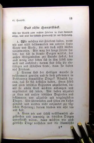 Des gottseligen Thomas von Kempis vier Bücher von der Nachfolge Christi um 1875