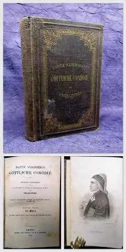 Philalethes Dante Alighieri´s Göttliche Comödie 1. u. 2. Teil 1871  Lyrik mb