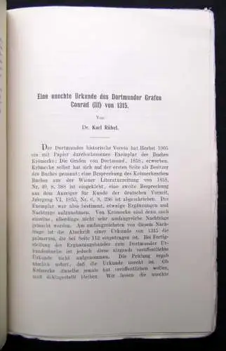 Beiträge zur Geschichte Dortmunds und der Graffschaft Mark XXII. 1913 Geschichte