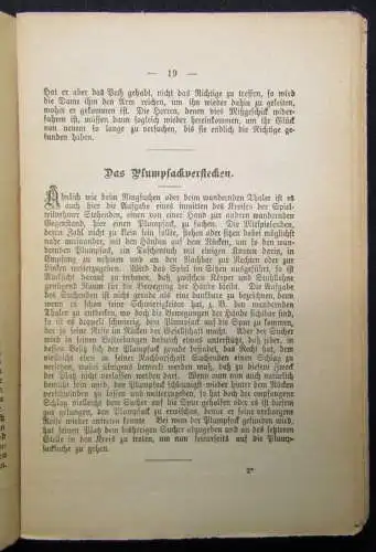 Busch Das Gesellschafts-spielbuch und Allerhand Kunststücke um 1900 Experimente