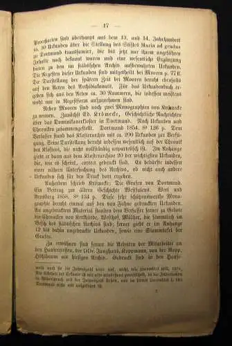 Beiträge zur Geschichte Dortmunds und der Graffschaft Mark Bd.1, 1875 Geschichte