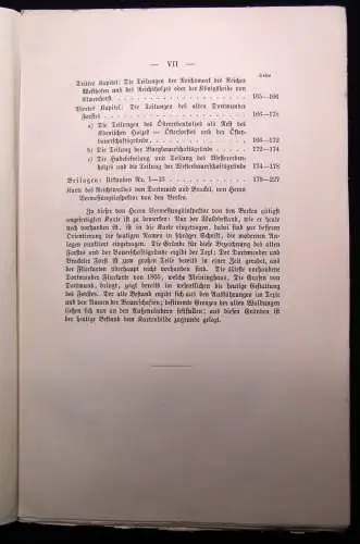 Rübel Die Dortmunder Reichsleute Sonderausgabe des Heftes XV der Beiträge 1907