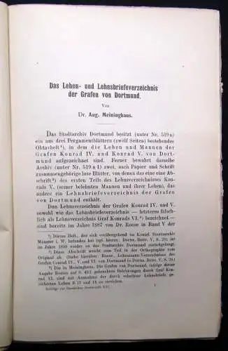 Beiträge zur Geschichte Dortmunds und der Graffschaft Mark XXI. 1912 Geschichte