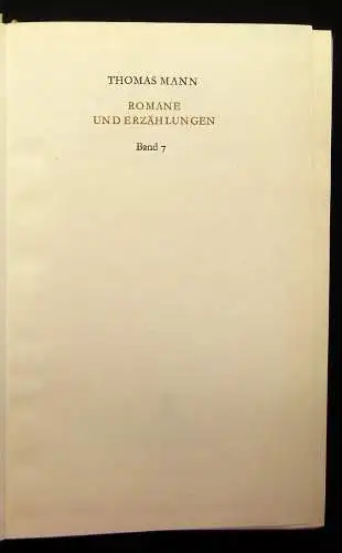 Thomas Mann Romane und Erzählungen komplett 1-10 1.Auflage 174 Or.SU Klassiker j