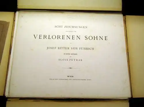 Petrak, A. um 1860 Der Verlorene Sohn - Acht Zeichnungen in Kupfer gestochen am