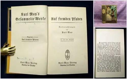 Karl May's Gesammelte Werke Bd.23 "Auf fremden Pfaden"um 1930 Klassiker mb