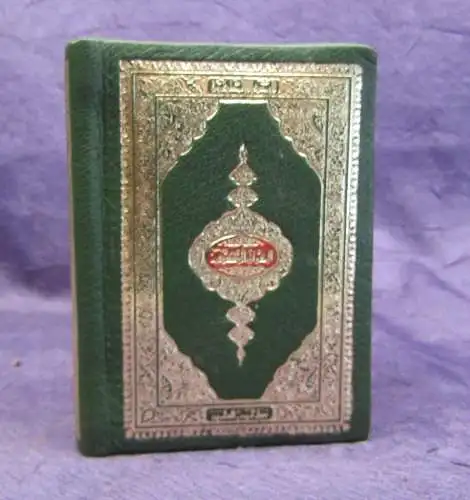 Mini- Buch Koran mit Rundumgoldschnitt und in Schatulle o.J. Glaube Gott js