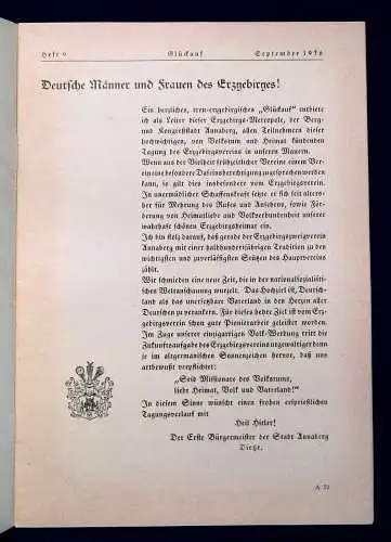 Erzgebirgsverein Glückauf Zeitschrift des Erzgebirgsvereins  56. Jahrg.1936 mb