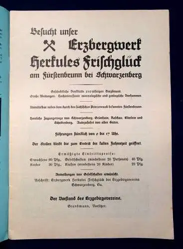 Erzgebirgsverein Glückauf Zeitschrift des Erzgebirgsvereins  54. Jahrg.1934 mb