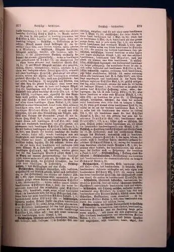 Heyne Deutsches Wörterbuch 3 Bde. komplett 1905 sehr dekorativer Einband js