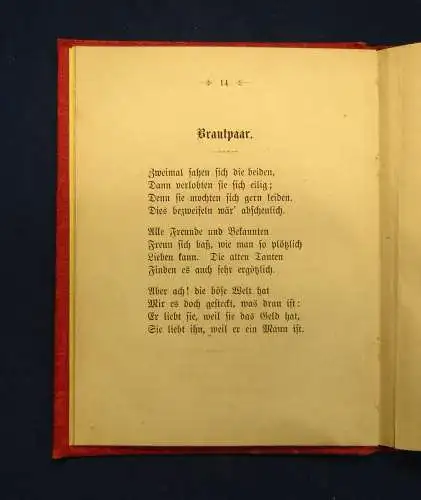 Post, Albert Hermann Bremer Leben 1872 sehr selten Literatur Gedichte Satire mb