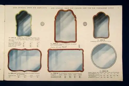 Fürther Spiegelwerke Dielenmöbel, FSF Katalog Nr. 34 1934 selten Katalog mb