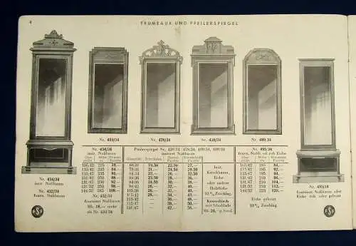 Fürther Spiegelwerke Dielenmöbel, FSF Katalog Nr. 34 1934 selten Katalog mb