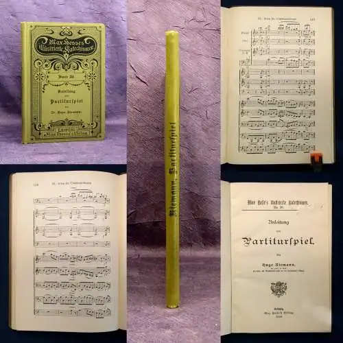 Riemann Max Hesses illsutrierte Katechismen 1902 Partiturspiel Christentum js