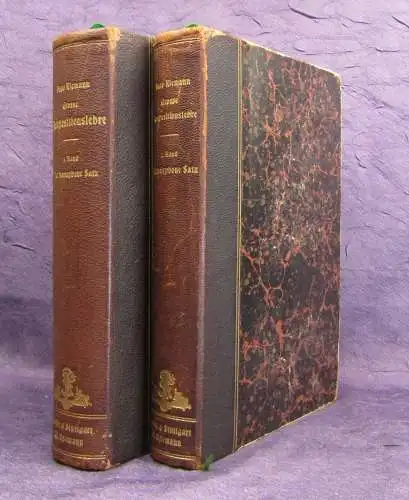 Riemann Große Kompositionslehre 2 Bde.(v.3) Homophon, Polyphon 1902  js