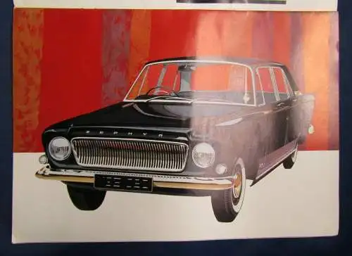 Original Broschur Ford Zephyr um 1964 selten Automobil KFZ Technik Oldtimer js