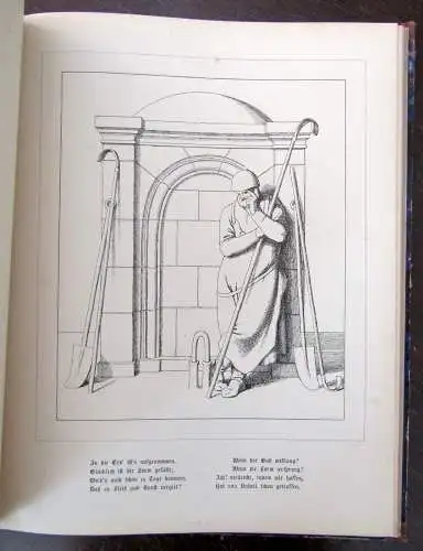 Reher Schillers Lied von der Glocke in 40 Blättern bildlich dargestellt 1855 js