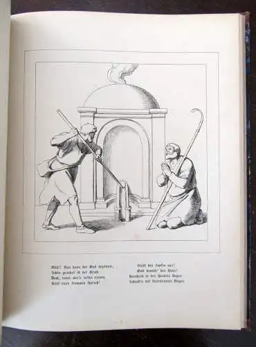 Reher Schillers Lied von der Glocke in 40 Blättern bildlich dargestellt 1855 js