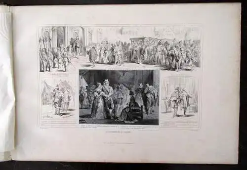 Loeiollot Begleitung zu Schillers Wallenstein um 1840 16 lithogr. Tafeln  js