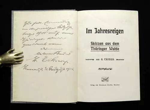 Trinius Im Jahresreigen Skizzen aus dem Thüringer Walde um 1905