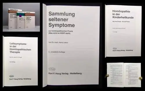 Nash,Imhäuser,Leers 3 Bde. Homöopathie in der Kinderheilkunde u.a. 1973,1959,70