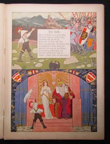 Holst, Adolf illustr. Kutzer, Ernst Das goldene Tor. Ein neues Kinderbuch 1913