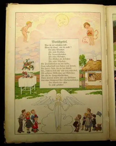 Holst, Adolf illustr. Kutzer, Ernst Das goldene Tor. Ein neues Kinderbuch 1913