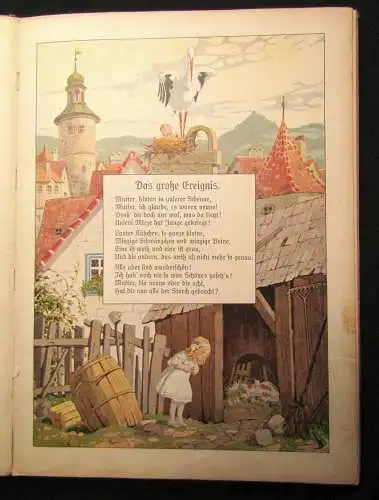 Holst, Adolf illustr. Kutzer, Ernst Das goldene Tor. Ein neues Kinderbuch 1913