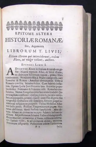 Florus, Lucius Annaeus L. Annaei Flori Epitome rerum romanarum, ex recensione