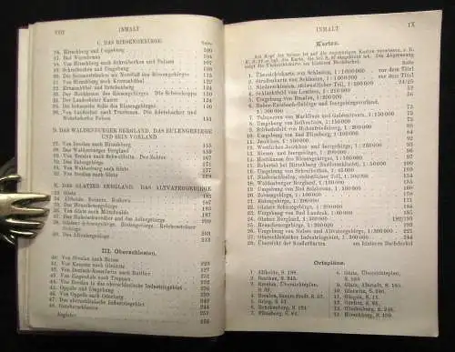 Baedeker, Karl Schlesien. Riesengebirge - Grafschaft Glatz Auflage mit 28 Karten
