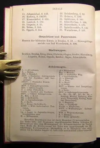 Baedeker, Karl Schlesien. Riesengebirge - Grafschaft Glatz Auflage mit 28 Karten