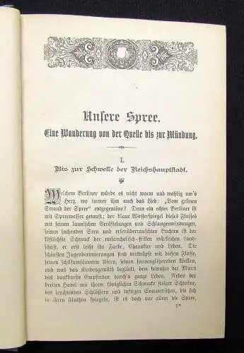 Trinius Märkische Streifzüge Dritter Band 1887 Erzählungen Geographie